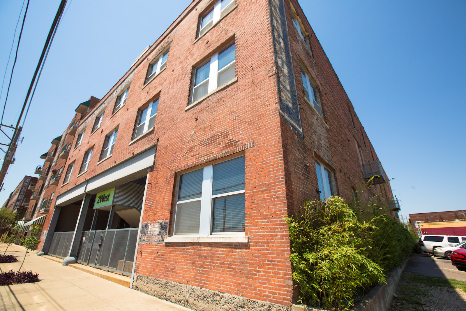 corner shot of 2 west condominiums